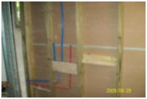 New PEX water lines ran to entire bathroom.